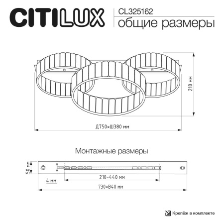 Люстра Citilux PALANT CL325162