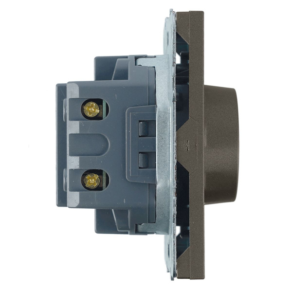 Выключатель диммирующий (механизм), Stekker, 250В, 500W Эмили, RSW10-5106-09, антрацит, soft touch 49920