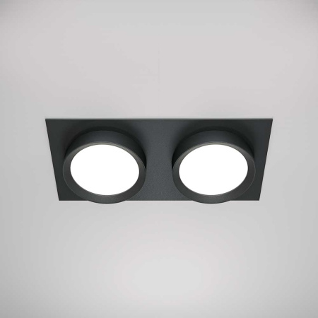 Встраиваемый светильник Maytoni Technical Hoop DL086-02-GX53-SQ-B