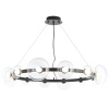 Подвесная светодиодная люстра Crystal Lux Bosque SP12 Black/Transparent