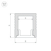 Профиль Arlight SL-Mini-8-2000 Anod Black 030514