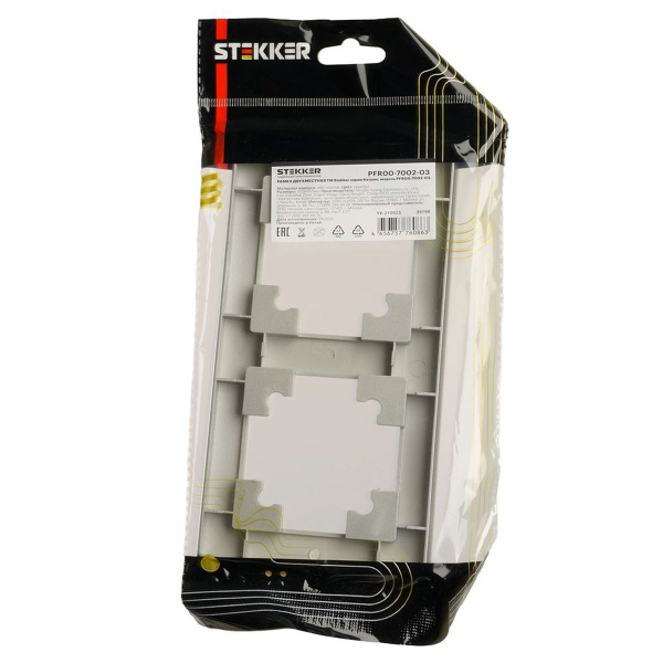 Рамка 2-постовая Stekker Катрин серебро PFR00-7002-03 39798