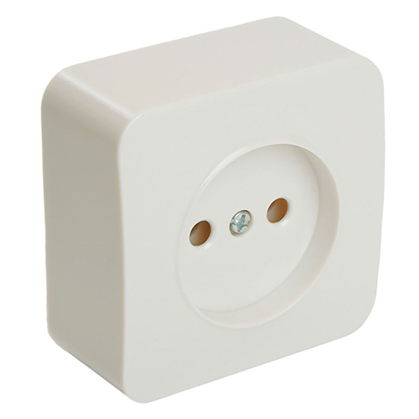 Розетка 2P Stekker София белый MST10-11-01 49301