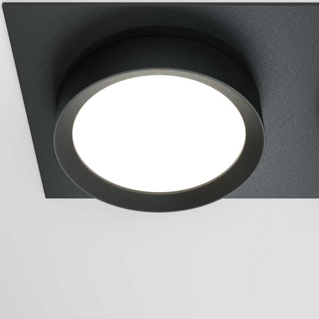 Встраиваемый светильник Maytoni Technical Hoop DL086-02-GX53-SQ-B