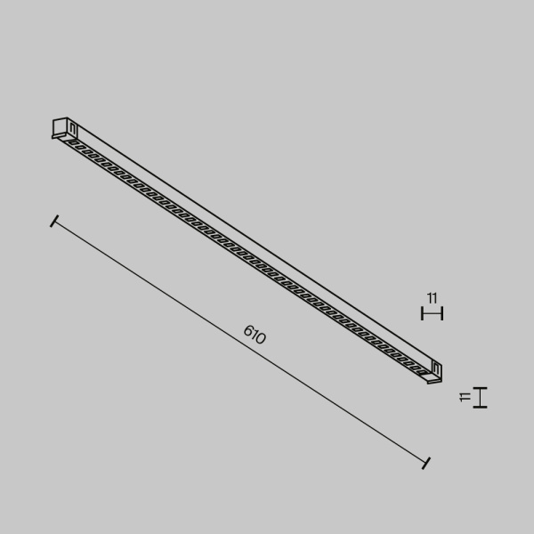 Трековый светильник Maytoni Technical EXILITY X Points TR241-2-12W3K-B