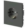 Розетка ЭРА Arktik 16-2101-06 с заземлением 2P+E Schuko 16А-250В графит Б0070419