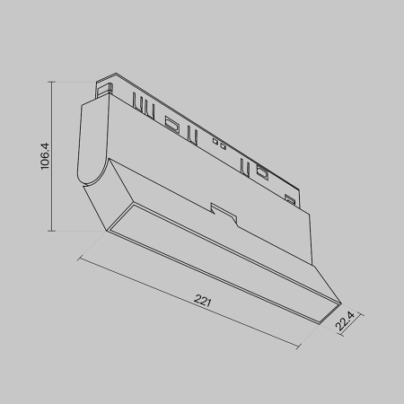 Трековый светильник Maytoni Technical EXILITY Basis Rot TR036-4-12WTW-DSZ-B