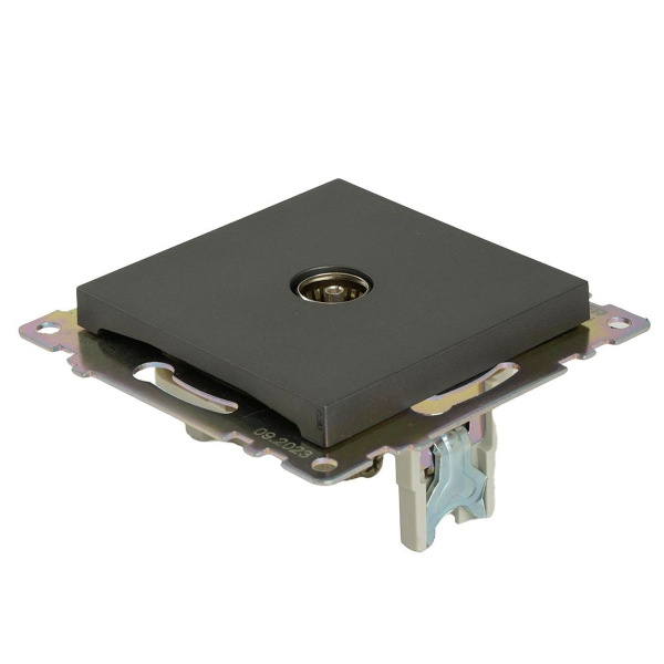 ТВ-розетка Stekker Катрин графит GLS00-7108-06 49419