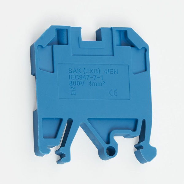 Зажим наборный изолированный (винтовой) ЗНИ - 4,0 (JXB4), синий, Stekker, LD551-2-40 39359