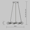 Подвесная светодиодная люстра Maytoni Tessara MOD081PL-L50G3K