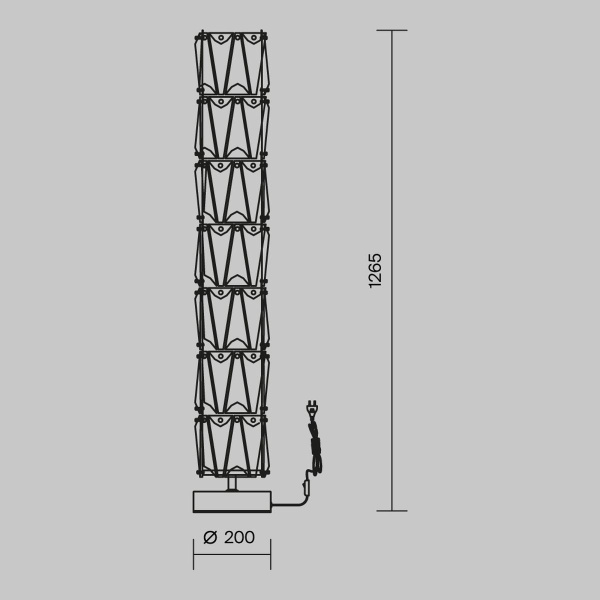 Торшер Maytoni Puntes MOD043FL-08G