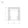 Профиль Arlight SL-Mini-8-2000 Anod Black 030514