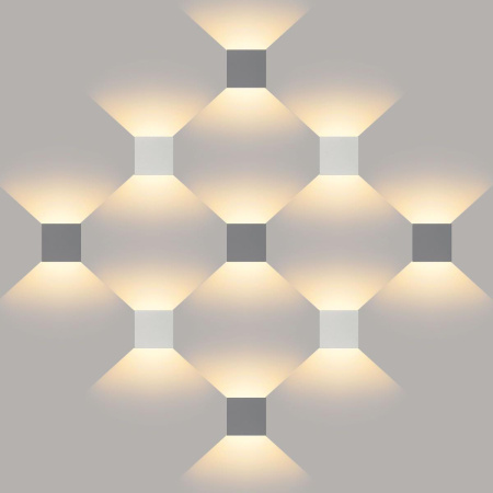 Уличный настенный светодиодный светильник Elektrostandard 1548 Techno LED Winner белый a038412