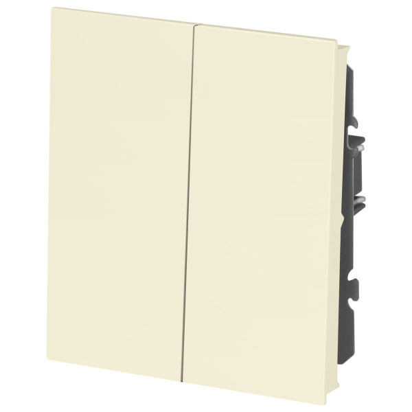 Переключатель ЭРА Arktik 16-1106-02 двойной 10АХ-250В слоновая кость Б0070365