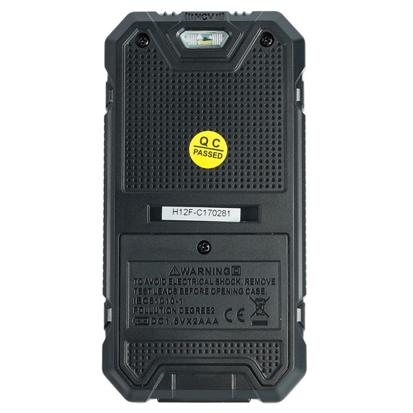 Мультиметр цифровой, 4000 отсчетов, 2 батареи тип ААА 1,5В, автоматический, черный MTM HT125B 49995