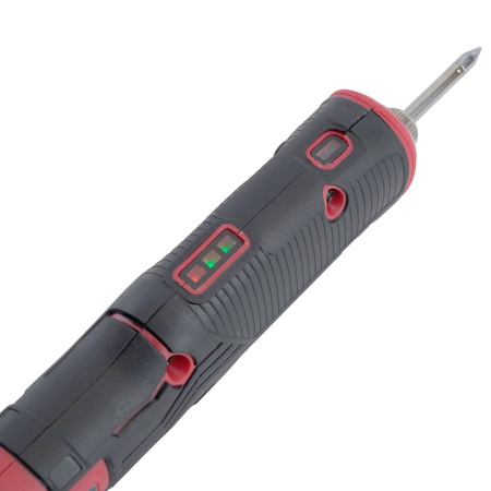 Паяльник беспроводной 8W, нихромовый нагреватель, 1800 mAh, 5В, красный/черный, PLE801-08 50098