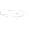 Потолочный cветильник Nowodvorski Lid Square Led White 10422