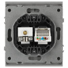 Розетка ЭРА Arktik 16-3110-03 комбинированная RJ45+TV алюминий Б0070496