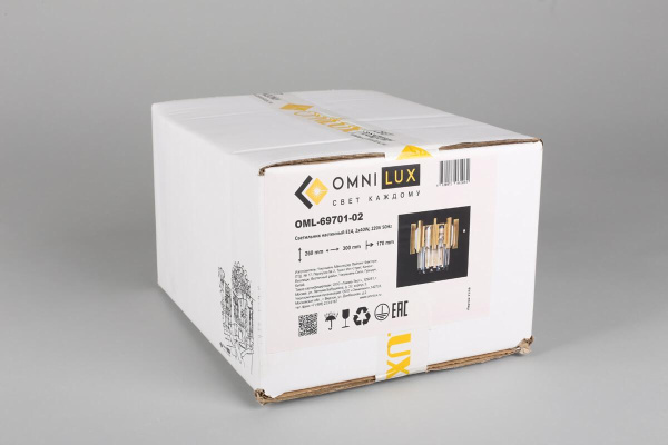 Настенный светильник Omnilux Gaeta OML-69701-02 Настенный светильник Omnilux Gaeta OML-69701-02