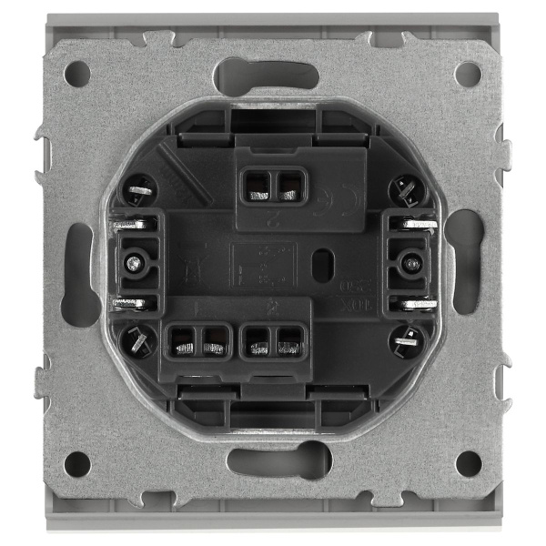 Переключатель ЭРА Arktik 16-1103-03 10АХ-250В алюминий Б0070336