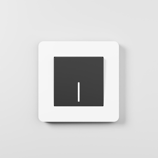 Рамка Werkel Split на 1 пост белый/черный W0013068 4690389208218