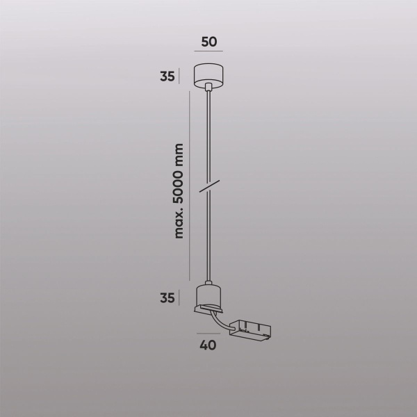 Подвод питания Denkirs Smart Base TR2124-BK