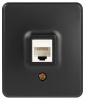 Розетка ЭРА Эксперт 11-3203-05 информационная RJ45 IP20 ОУ антрацит Б0062988