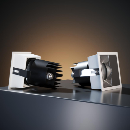 Встраиваемый светодиодный светильник Elektrostandard Inline 25091/LED 10W 3000K белый/хром a064615