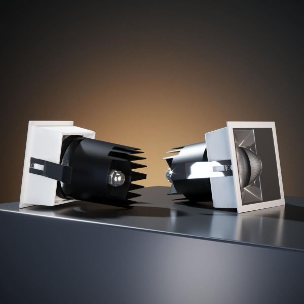 Встраиваемый светодиодный светильник Elektrostandard Inline 25091/LED 10W 3000K белый/хром a064615