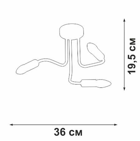 Потолочная люстра Vitaluce V3023-1/3PL