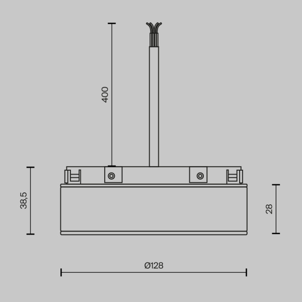 Источник напряжения Maytoni Technical TRA172DR-200W-DS-B