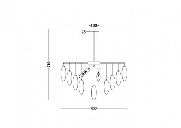 Подвесная люстра Freya Porto FR5104PL-06N