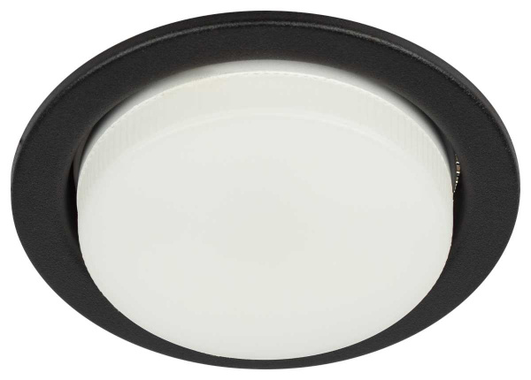 Светильник встраиваемый ЭРА KL70 SBK под лампу GX53 черный Б0057476