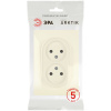 Розетка ЭРА Arktik 16-2107-02 без заземления двойная 2X2P 16А-250В слоновая кость Б0071682