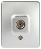 Розетка ЭРА Эксперт 11-3201-03 TV одиночная IP20 ОУ алюминий Б0062996