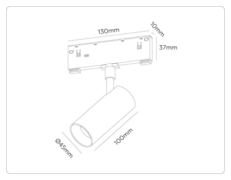 Трековый акцентный светильник Ambrella Light TRACK SYSTEM GL2305