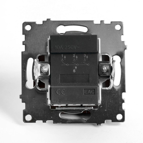 Выключатель трехклавишный Stekker Катрин GLS10-7108-04 шоколад 49175