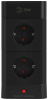 Сетевой фильтр ЭРА TWR-8es-1,5m-4USB-B башня с защитой заземлением с выключателем 8 розеток+4xUSBA+C 1,5м 16А черный Б0069072