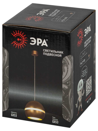 Подвесной светильник ЭРА PL21 GD Б0058506