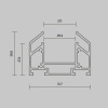 Профиль для монтажа Exility mini в натяжной ПВХ потолок Maytoni Technical TRAM034MP-212S