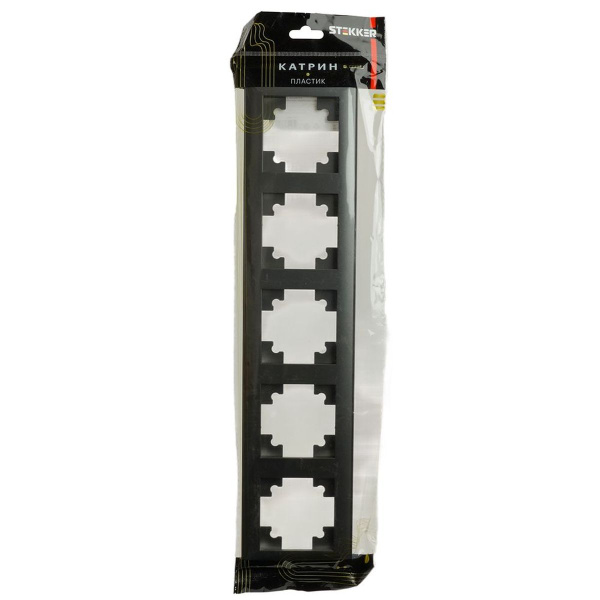 Рамка 5-постовая Stekker Катрин графит PFR00-7005-06 39811