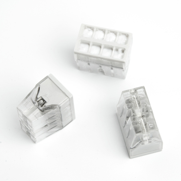 Клемма монтажная 8-проводная с пастой STEKKER  для 1-жильного проводника LD2273-248 (5 штук в упаковке)