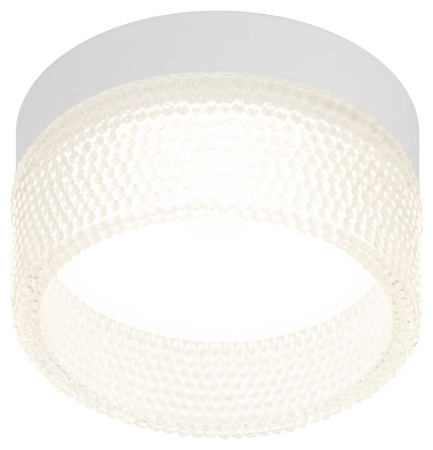 Светильник встраиваемый ЭРА DK97 WH/TR под лампу GX53 белый/прозрачный Б0057456