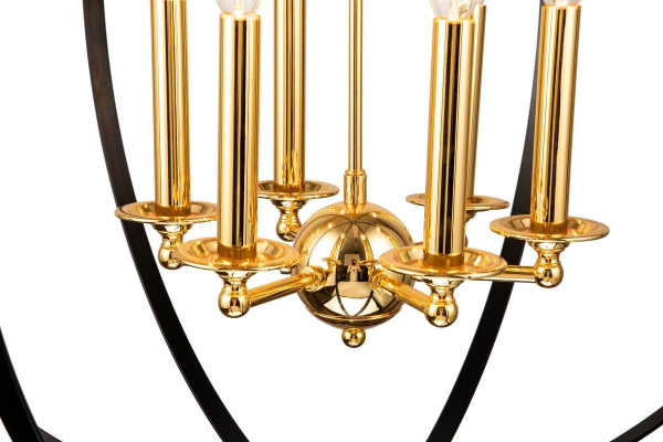 Подвесная люстра iLamp Element 9977-800 GoldBlack