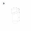 Трековый светодиодный светильник для магнитного шинопровода Arlight Mag-Spot-25-R90-9W Day4000 033240