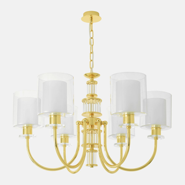 Подвесная люстра Crystal Lux ELENA SP6 GOLD