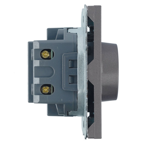 Выключатель диммирующий (механизм), Stekker, 250В, 500W Эмили, RSW10-5106-10, платиново-серый, soft touch 49946