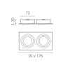 Светильник встраиваемый MR16/GU10 max 1x12Вт Singo Base Lightstar 011626