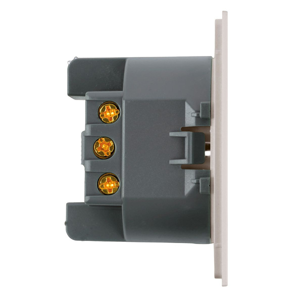 Розетка 1-местная с защитной шторкой с/з (механизм), Stekker, 250В, 16А Мия, RST16-3110-08, пудровый жемчуг 50484