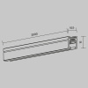Шинопровод накладной 2м Maytoni Technical LEVITY Busbar trunkings Levity TRX184-112B-1